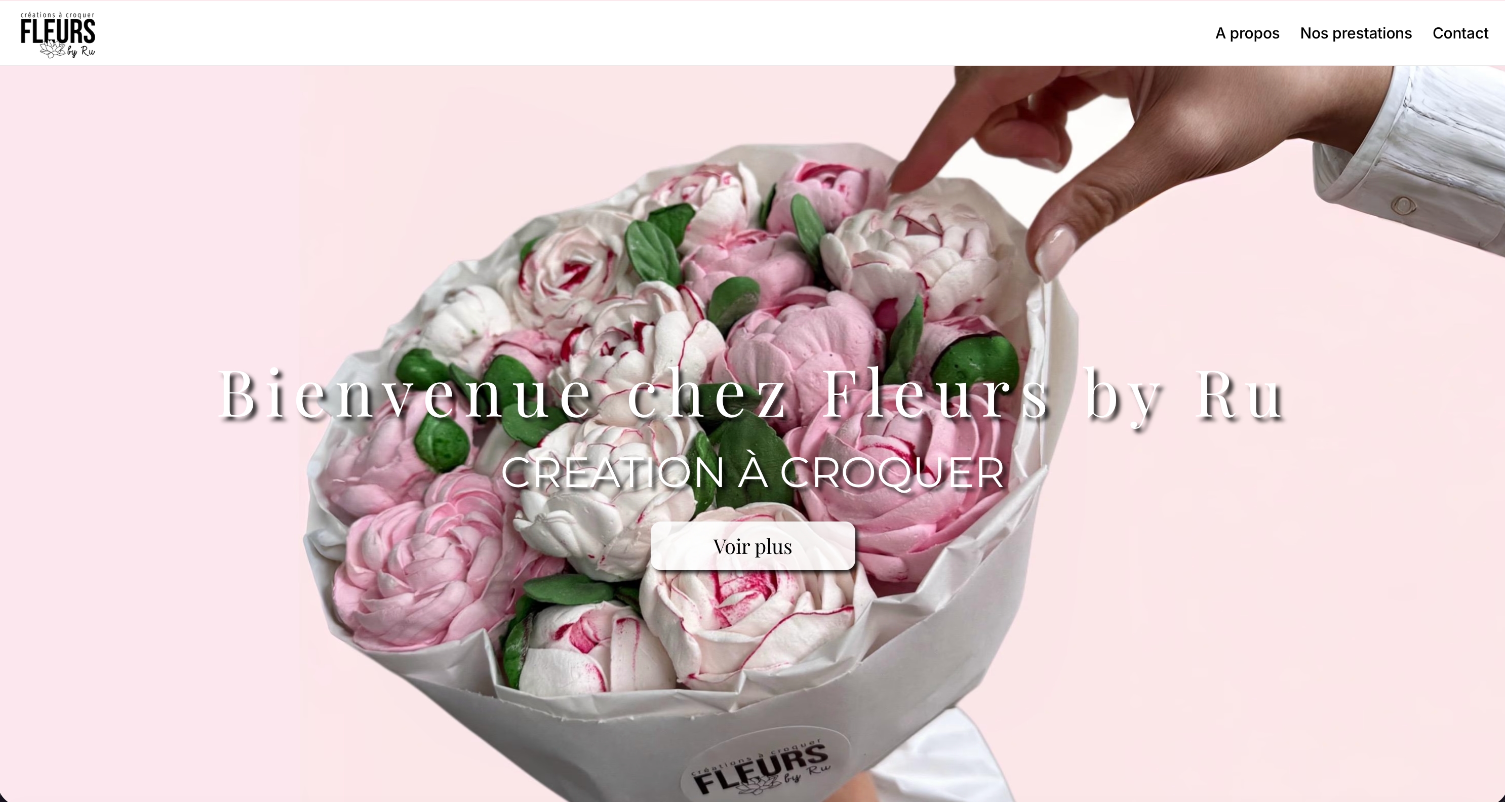 Création du site e-commerce Fleurs By Ru par SOYO