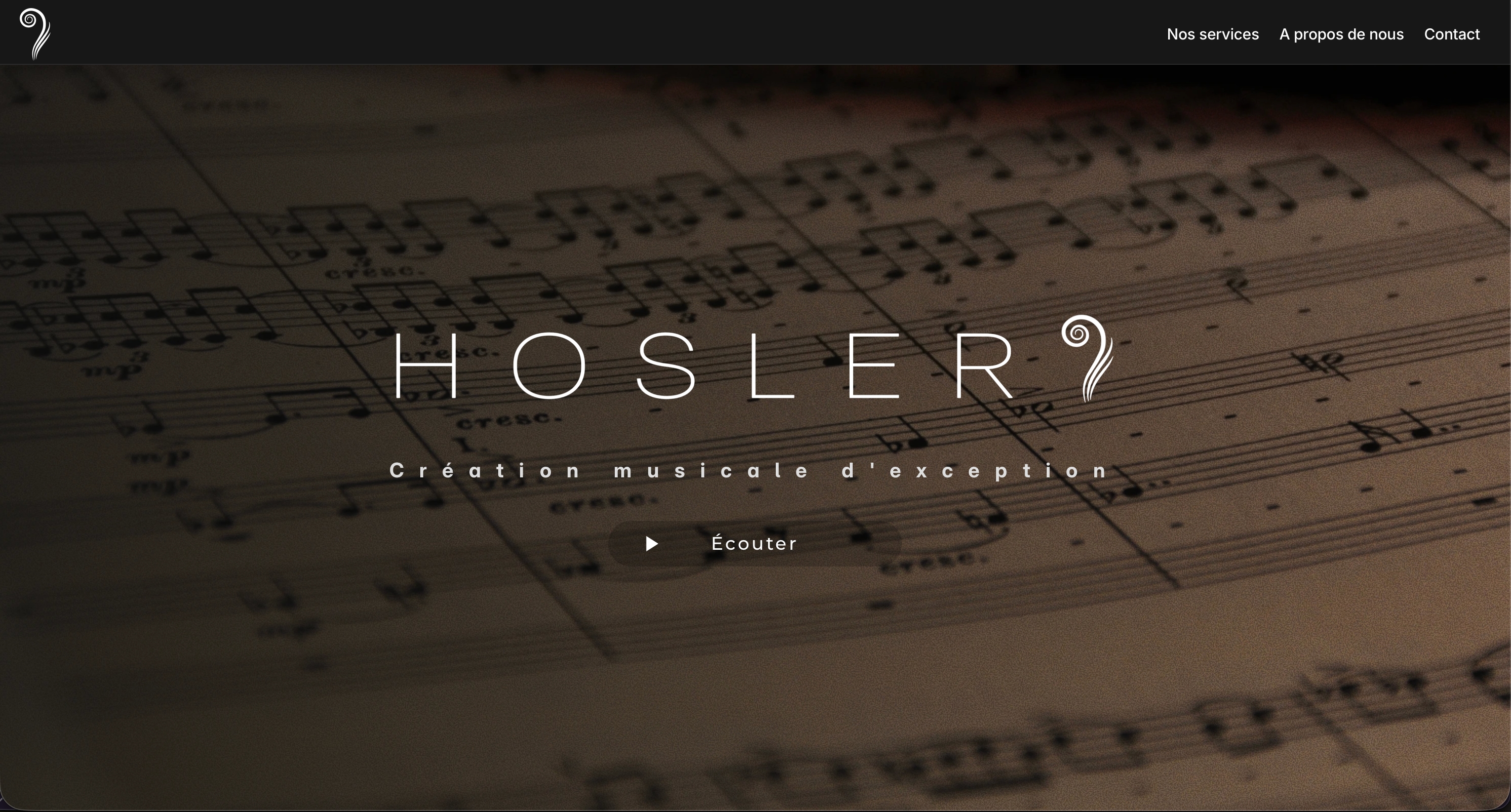 Création du site web Hosler par SOYO